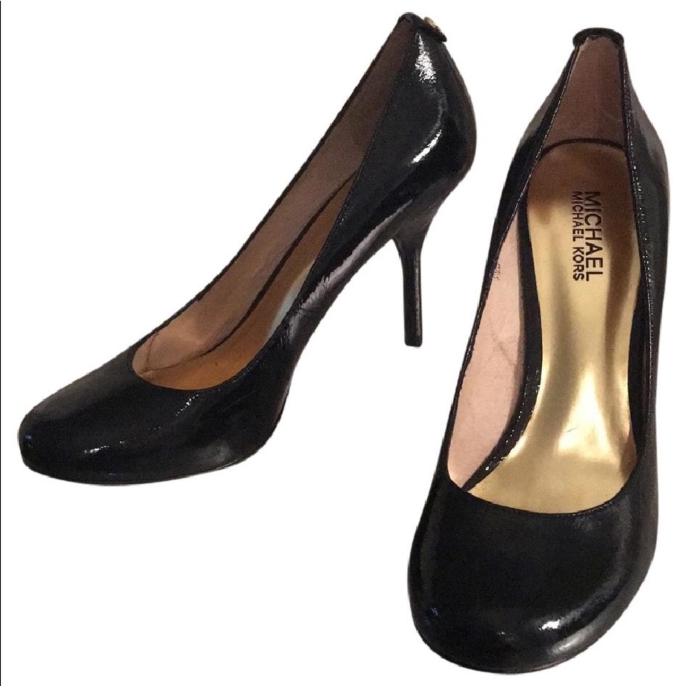 Michael Kors Black Patent Leather Pumps